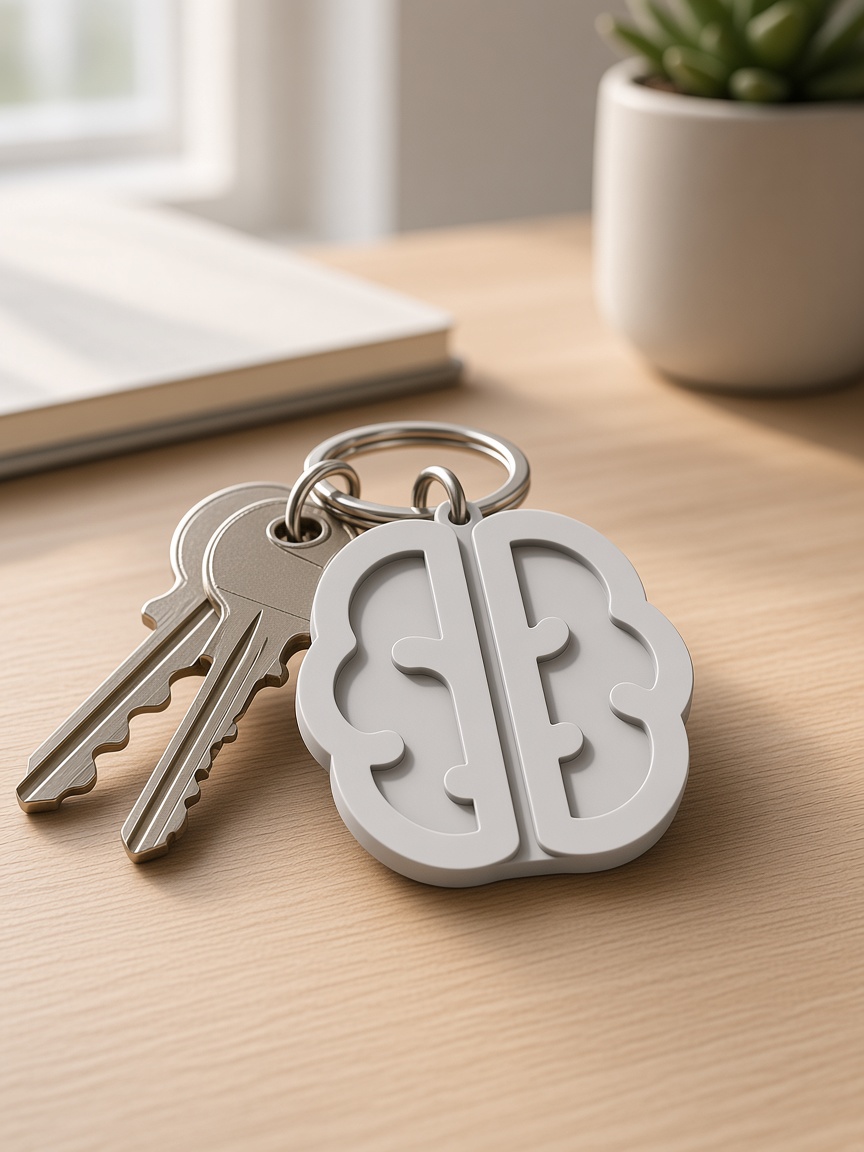 Pendentif Focus accroché aux clés
