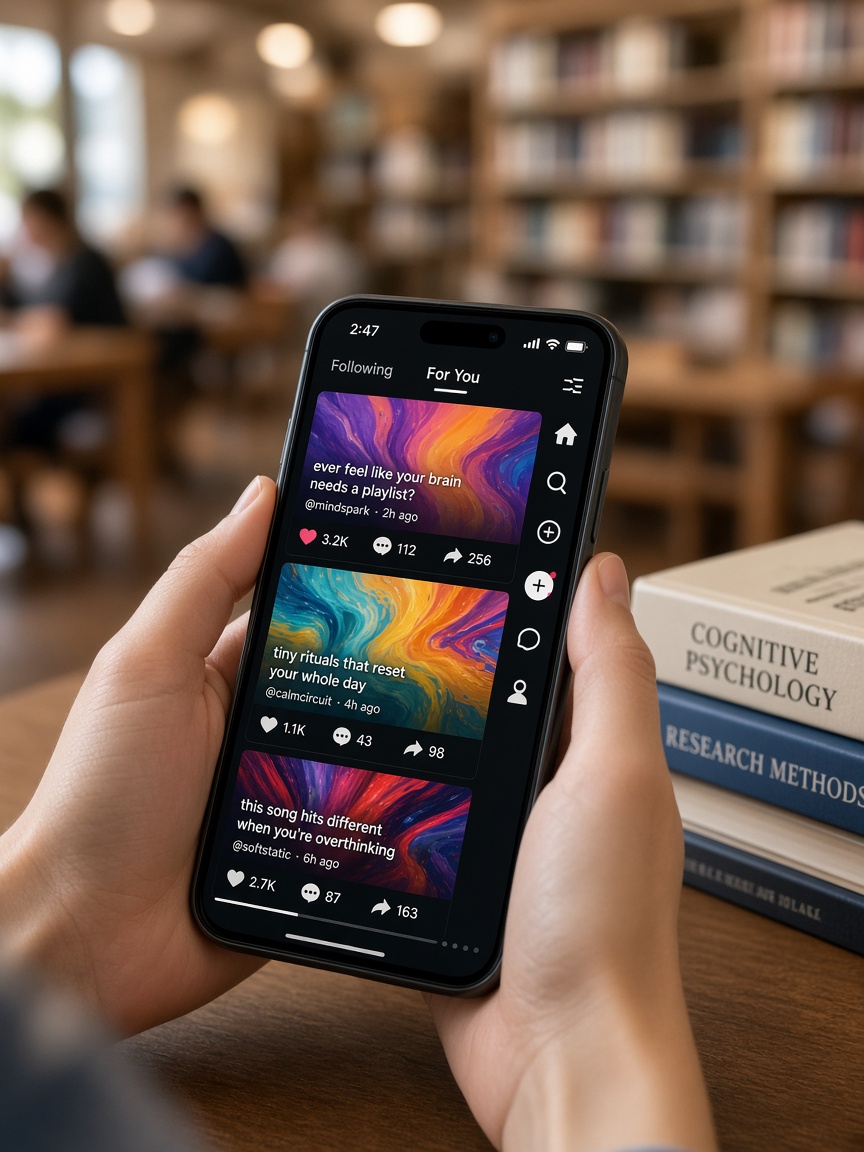 Téléphone ouvert pendant que les livres restent fermés